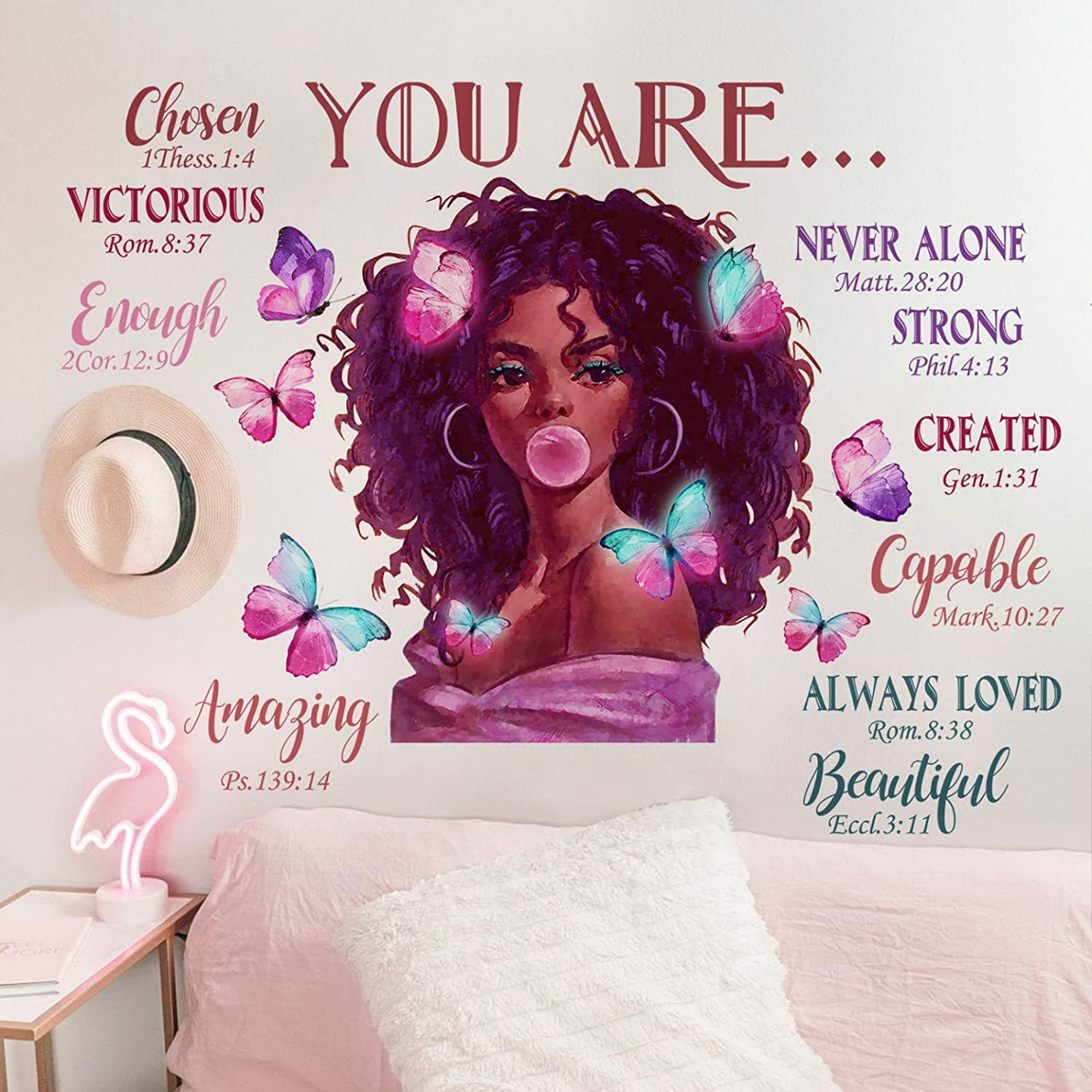 Inspirational Black Girl Magic Wall Decals for Teens