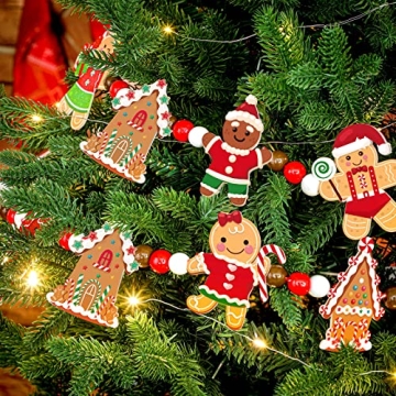 Spiareal Gingerbread Christmas Garland 8.86 ft