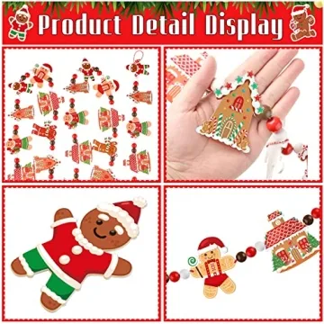Spiareal Gingerbread Christmas Garland 8.86 ft