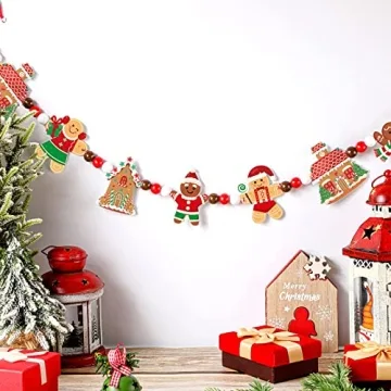 Spiareal Gingerbread Christmas Garland 8.86 ft