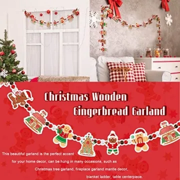 Spiareal Gingerbread Christmas Garland 8.86 ft