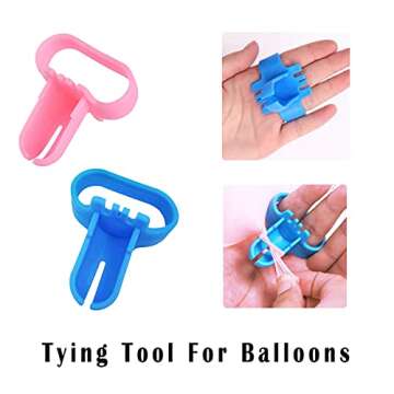62 PCS Balloon Ring Buckle Set - 50 PCS Balloon Ring Buckle Arch Convenient Clip Connector Balloon Tying Tools 10 PCS Balloon Flower Clips for Birthday Wedding Party Supplies