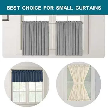 Turquoize Oval Tension Rods Adjustable Width Curtains Rods 2 Pack Spring Window Round 22 to 36 inches Spring Curtain Rod Tension Curtain Rod, Nickel