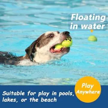 insum Tennis Balls for Dogs Pack of 12 Colorful Easy Catching Pet Toy Balls (2.5inch-4colors)