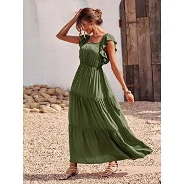 Elegant PRETTYGARDEN Summer Bohemian Maxi Dress for Women