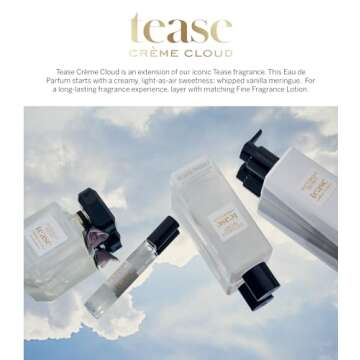 Victoria's Secret Tease Crème Cloud Eau de Parfum, Notes of Vanilla Meringue, Santal Flower & Sheer Amber, Perfumes for Women (1.7 oz)