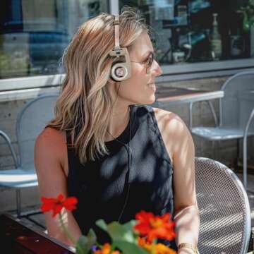 Koss Porta Pro Limited Edition On-Ear Headphones, in-Line Microphone, Volume Control and Touch Remote Control, Retro Style, Includes Hard Carry Case, Wired with 3.5mm Plug, Rhythm Beige