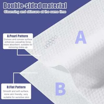 Face Clean Towels, 100 Count Ultra Thick Disposable face towels Facial Wash Cloth for Sensitive Skin...