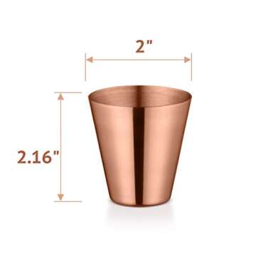 Avador® Classic Pure Copper Moscow Mule Mugs Set of 4