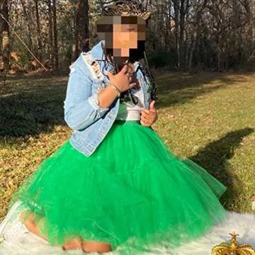 Women Green Tutu Skirt Tulle Dress Girls Fairy Costume Halloween Skirt Puffy Petticoat Skirts Green