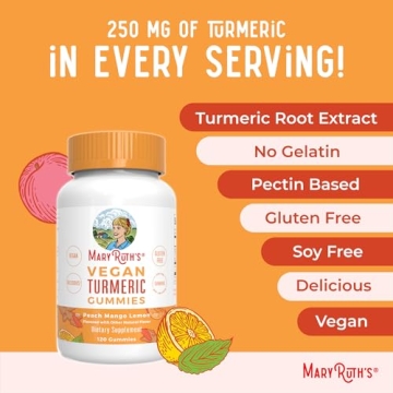 MaryRuth's Vegan Turmeric Gummies for Joint Support and Wellness
