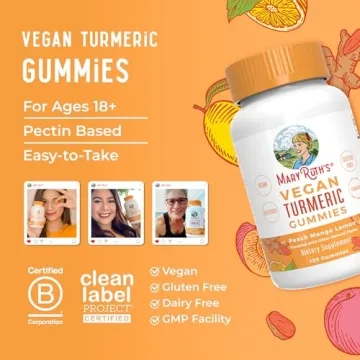 MaryRuth's Vegan Turmeric Gummies for Joint Support and Wellness