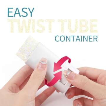 UCANBE White Body Glitter, Face Glitter Stick for Singer Concerts Music Festival, Chunky Glitter Mak...