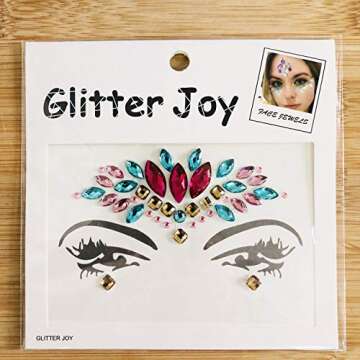 Festival Face Jewels Tattoo - Rhinestone Gem Stickers for Raves