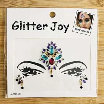 Festival Face Jewels Tattoo - Rhinestone Gem Stickers for Raves