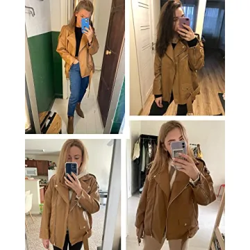 Stylish LY VAREY LIN Women Faux Leather Jacket for All Occasions