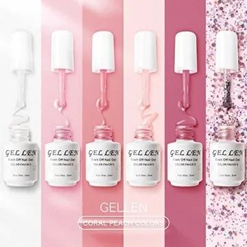 Gellen Premium Gel Nail Polish Set - 6 Stylish Colors
