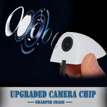 EWAY Car Side Door View Blind Spot Cameras – Set of 2 with Flip Image Switch