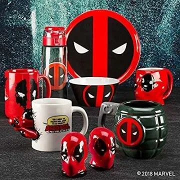 Marvel Deadpool 3D Sculpted Ceramic Coffee Mug (14 oz)