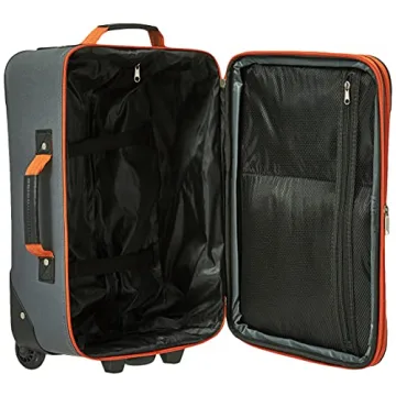 Rockland Expandable Softside Luggage Set, Charcoal
