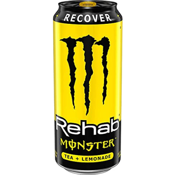 8 Pack Monster Rehab Tea + Lemonade Energy Drink - 15.5oz