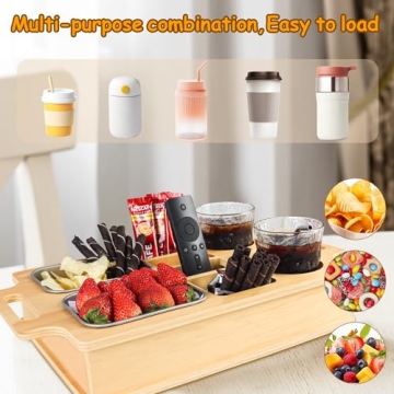 Stylish Couch Cup Holder with Snack Tray for Any Occasion