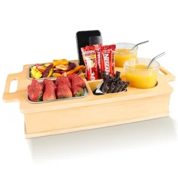 Stylish Couch Cup Holder with Snack Tray for Any Occasion