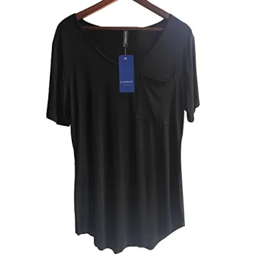 ALLEGRACE Plus Size Casual V-Neck T-Shirts Women's Tee