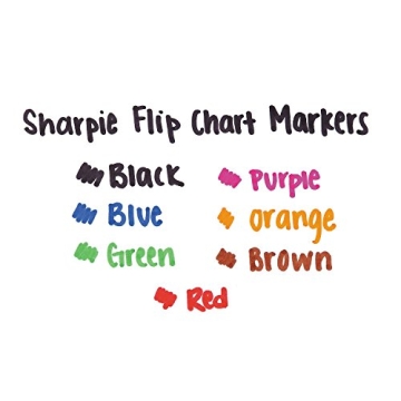 SHARPIE Flip Chart Markers in Assorted Colors - 8 Count