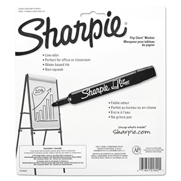 SHARPIE Flip Chart Markers in Assorted Colors - 8 Count