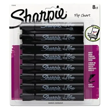 SHARPIE Flip Chart Markers in Assorted Colors - 8 Count