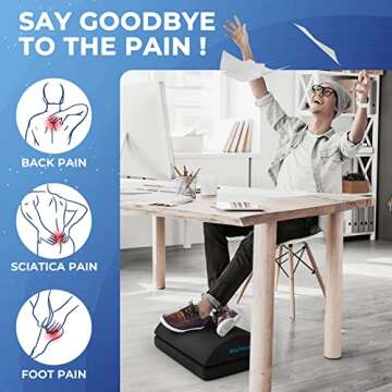 BlissTrends Foot Rest for Under Desk Ergonomic Support