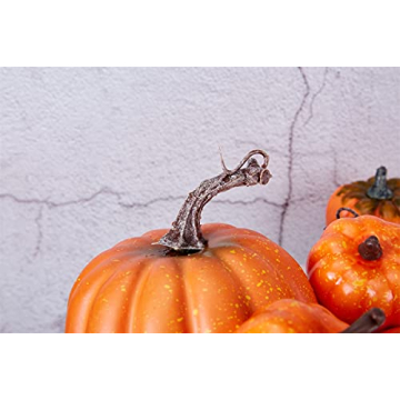 Artmag 12 Pcs Assorted Faux Pumpkins for Fall Decor