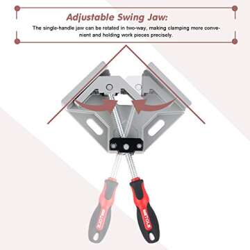 WETOLS Corner Clamp Set 4pcs - 90° Adjustable Durable