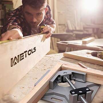 WETOLS Corner Clamp Set 4pcs - 90° Adjustable Durable