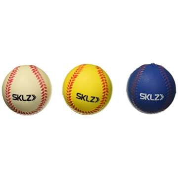 SKLZ Foam Training Baseballs for Kids - Safe 6-Pack for T-Ball