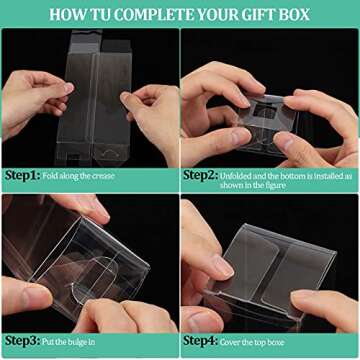 100 Clear PET Storage Boxes for Treats and Gifts