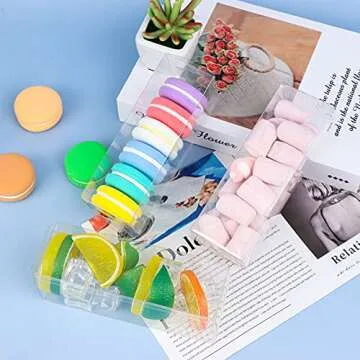 100 Clear PET Storage Boxes for Treats and Gifts