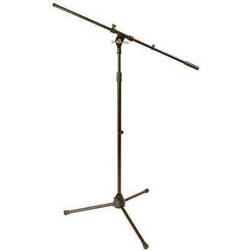 World Tour Tripod Boom Microphone Stand - Durable & Adjustable for All Musicians