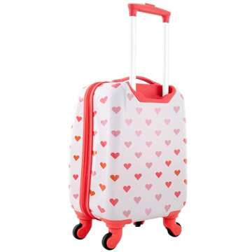 Travelers Club 5 Piece Kids' Luggage Set, Hearts