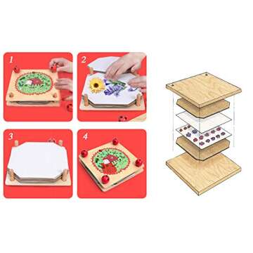 Happytime Kids Flower & Leaf Press - Nature Crafts Toy