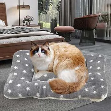 MANSHU Plush Bed Mats for Small Animals - 2Pcs