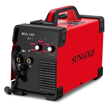 SUNGOLDPOWER MIG Welder 140A Gas and Gasless Welding 110/220V Dual Voltage IGBT DC Inverter Welding ...