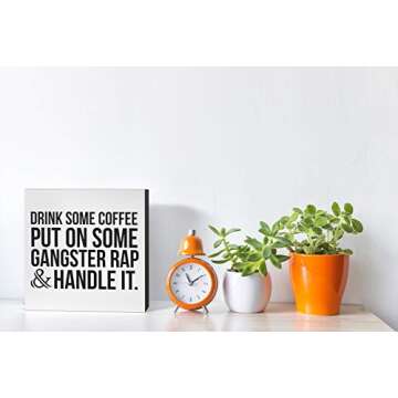 Funny Office Kitchen Desk Decoration Coffee Sign