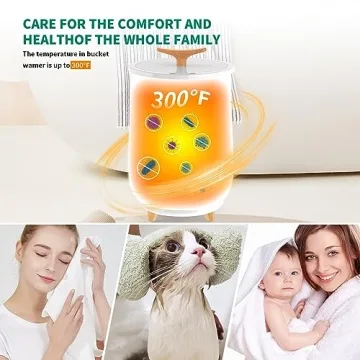 PRJF Large Capacity Heated Towel Warmer Bucket with LED Display