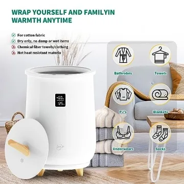 PRJF Large Capacity Heated Towel Warmer Bucket with LED Display