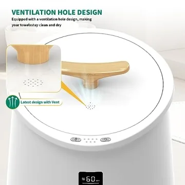 PRJF Large Capacity Heated Towel Warmer Bucket with LED Display