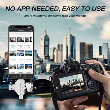 4-in-1 SD/Micro SD Card Reader for iPhone and Android