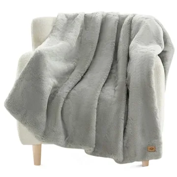 UGG 16800 Euphoria Plush Faux Fur Reversible Throw Blanket - Luxurious Cozy Softness for Couch or Be...