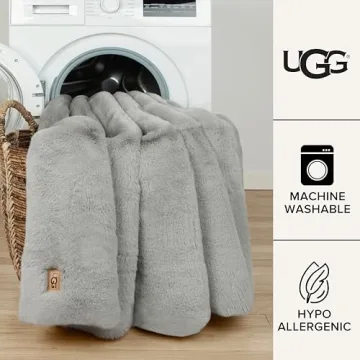 Luxury UGG Faux Fur Throw Blanket - Soft & Machine Washable